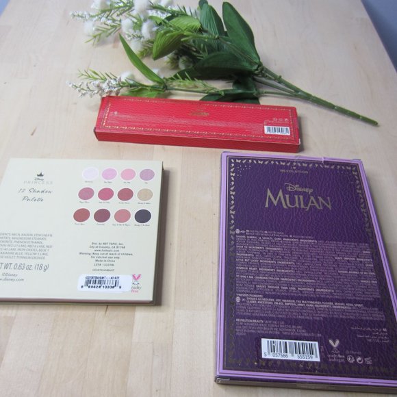 DISNEY Eyeshadow Palettes Bundle NIB Mulan, Snow White, Beauty and the Beast - Picture 2 of 6